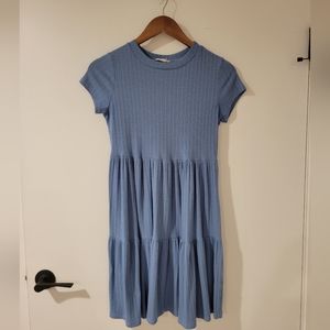 Flowy, blue babydoll dress